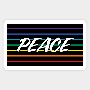 Rainbow Peace Flag Sticker